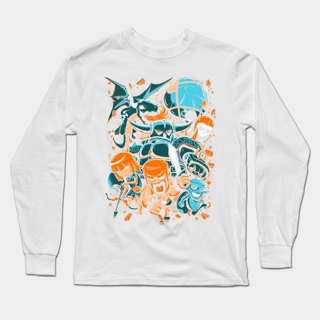 Clash Warriors 02 Long Sleeve T-Shirt by KawaiiDread